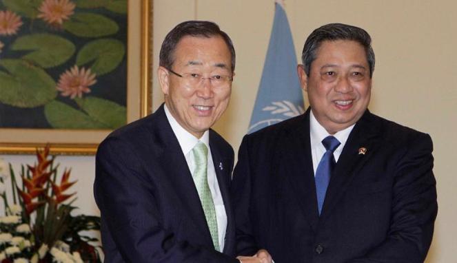 Gaza jadi Bahasan Utama Pertemuan SBY dan Sekjen PBB